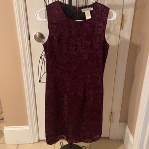 NWOT Rampage Burgundy Dress Size 5 Lined Shell 54% Rayon 46% Polyester Adorable